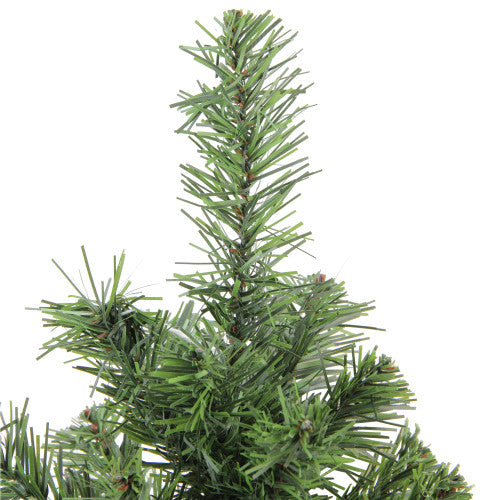 Mini Canadian Pine Medium Artificial Christmas Tree with Faux Wood Base - 18" - Unlit