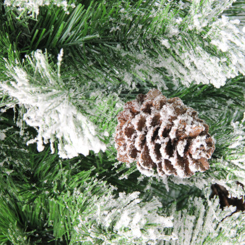 4' Flocked Angel Pine Artificial Christmas Tree - Unlit