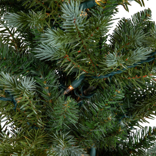 4' Potted Blue Spruce Artificial Christmas Tree, Clear Lights