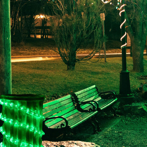 18ft Green LED Christmas Rope Lights