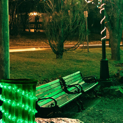 18ft Green LED Christmas Rope Lights
