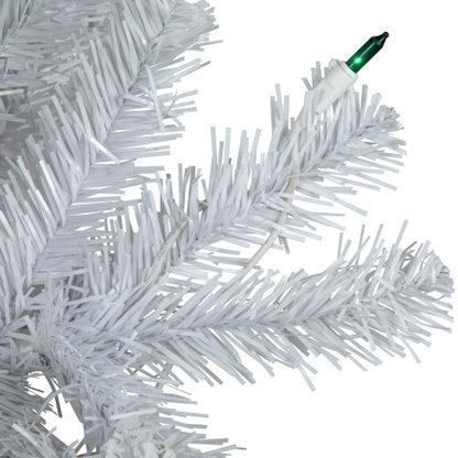 4' Pre-Lit White Artificial Christmas Tree, Green Lights