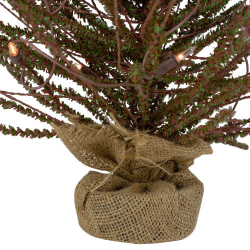 2' Pre-Lit Medium Potted Warsaw Twig Artificial Christmas Tree - Clear Lights