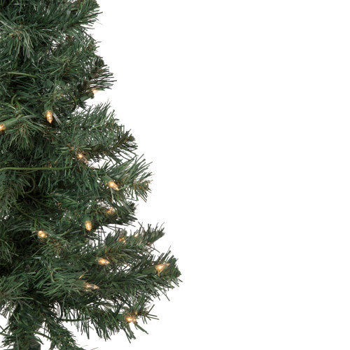 2' Pre-Lit Slim Blackwater Fir Artificial Christmas Tree - Clear Lights