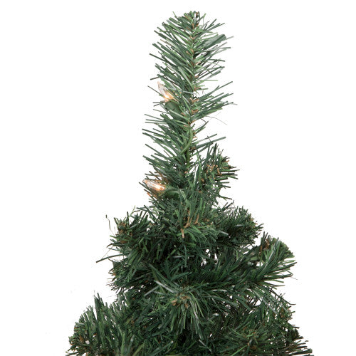 2' Pre-Lit Slim Blackwater Fir Artificial Christmas Tree - Clear Lights