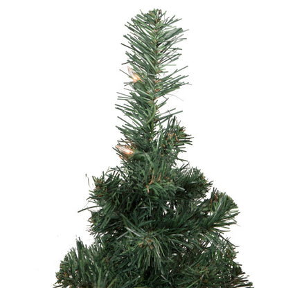 2' Pre-Lit Slim Blackwater Fir Artificial Christmas Tree - Clear Lights