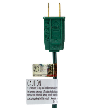 25-Count Multi-Color Transparent C9 Christmas Light Set, 24ft Green Wire - NORTHLIGHT C42G8211
