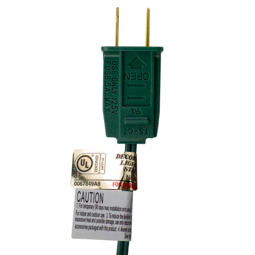 10-Count Clear Edison Glass Patio Lights, 9ft Green Wire
