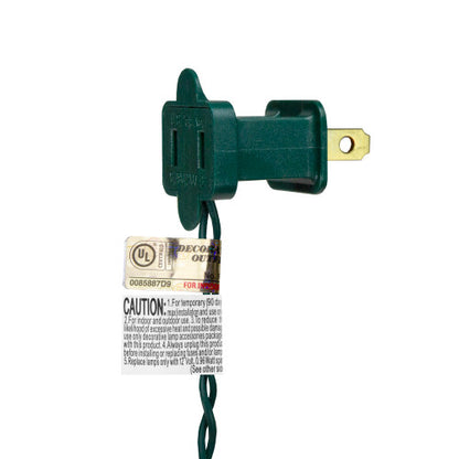 100-Count Warm White LED Mini Christmas Lights, 33ft Green Wire