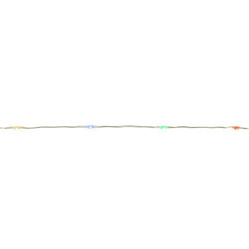 20-Count Multi-color LED Micro Fairy Christmas Lights - 6ft, Copper Wire