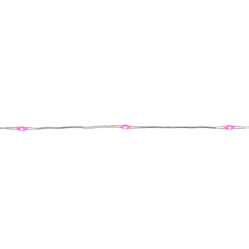 20-Count Pink LED Micro Fairy Christmas Lights - 6ft, Copper Wire