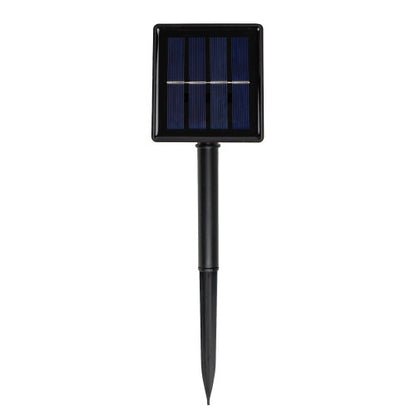 200 Count Pure White LED Solar Power Mini Christmas Light Set with Green Wire