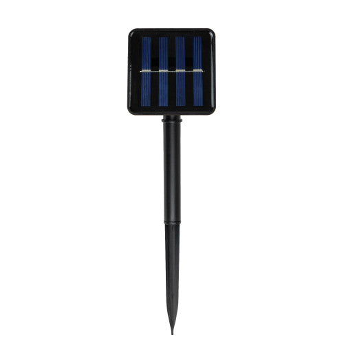 100 Count Warm White LED Solar Power Mini Christmas Light Set with Green Wire