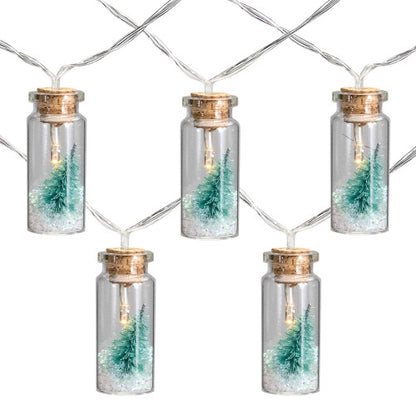 10-Count Tree in a Bottle Christmas String Lights - LED Warm White - 3' Clear Wire