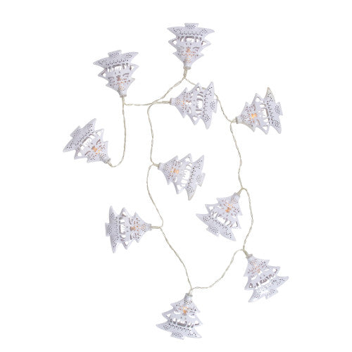 10 B/O LED Warm White Christmas Tree with Deer Lights - 3' Clear Wire
