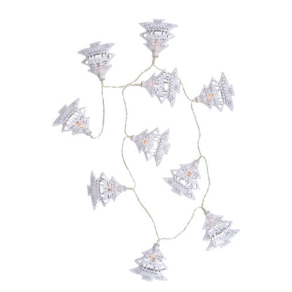 10 B/O LED Warm White Christmas Tree with Deer Lights - 3' Clear Wire