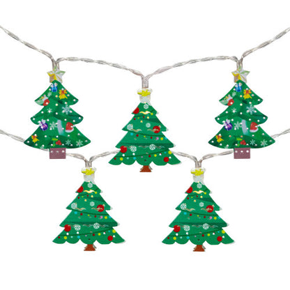 10-Count LED Christmas Tree Fairy Lights, 5.5ft, Copper Wire