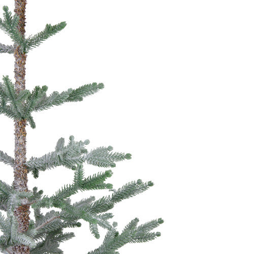 Frosted Pine Slim Artificial Christmas Tree with Jute Base  - 3' - Unlit