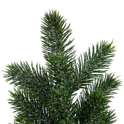 Mini Iced Pine Artificial Christmas Trees - 10" - Set of 3