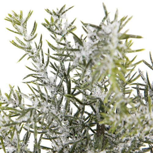 Mini Frosted Pine Artificial Christmas Trees - 10" - Set of 3