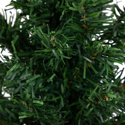 18" Two-Tone Mixed Green Pine Artificial Christmas Tree with Burlap Base, Unlit