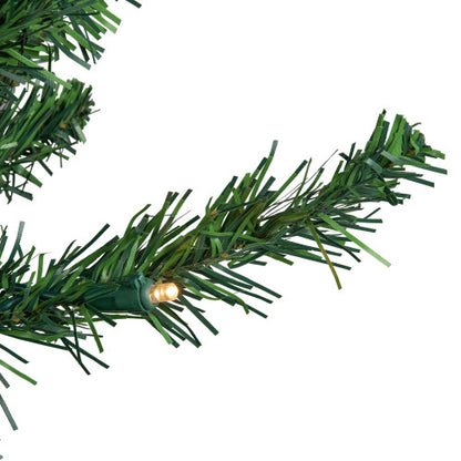 6' Pre-Lit Northern Balsam Fir Pencil Artificial Christmas Tree, Warm Clear LED Lights