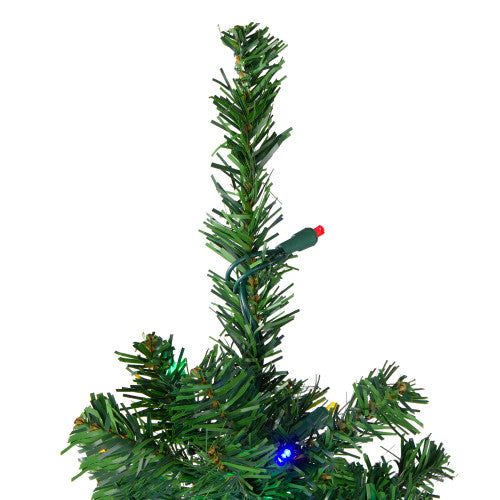 4' Pre-Lit Mixed Classic Pine Medium Artificial Christmas Tree - Multi LED Lights