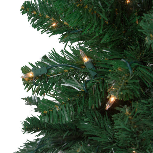 7.5ft Pre-Lit Ravenna Pine Artificial Christmas Tree - Warm White LED Lights