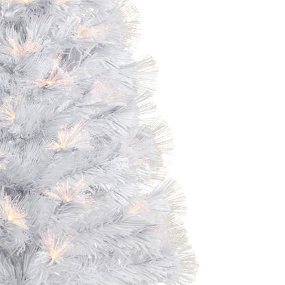 3' Pre-Lit White Fiber Optic Artificial Christmas Tree, Warm White Lights