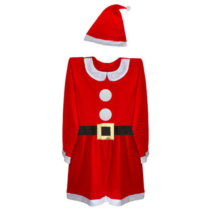 41" Red and White Women's Mrs. Claus Costume Set - Large