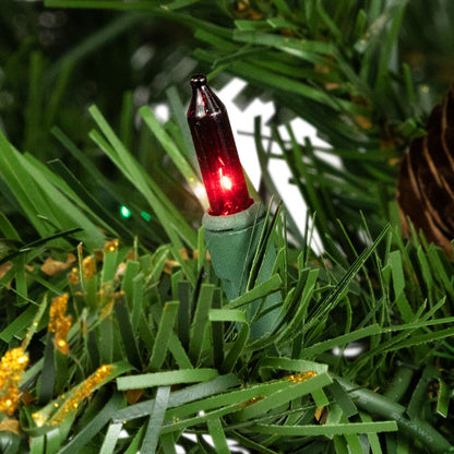 4.5' Pre-Lit Yorkville Pine Pencil Artificial Christmas Tree - Multicolored Lights