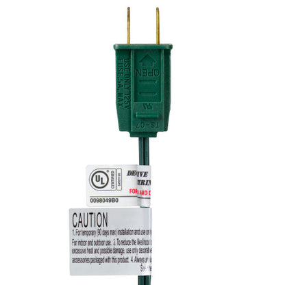 25-Count Multi-Color Incandescent C7 Christmas Light Set, 24ft Green Wire