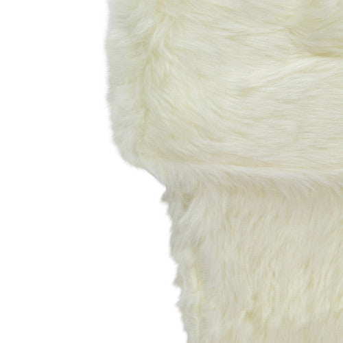 20" Ivory White Soft Faux Fur Decorative Christmas Stocking