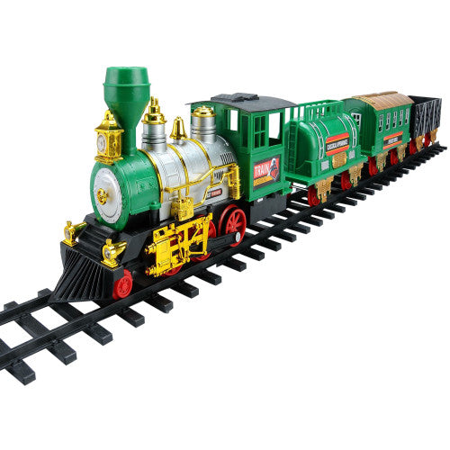 20-Piece Lighted and Animated Classic Christmas Train Set with Sound