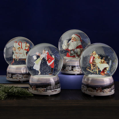 Norman Rockwell "Christmas Surprise" Snow Globe - 6.5"