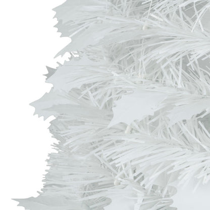 6' White Tinsel Pop-Up Artificial Christmas Tree, Unlit