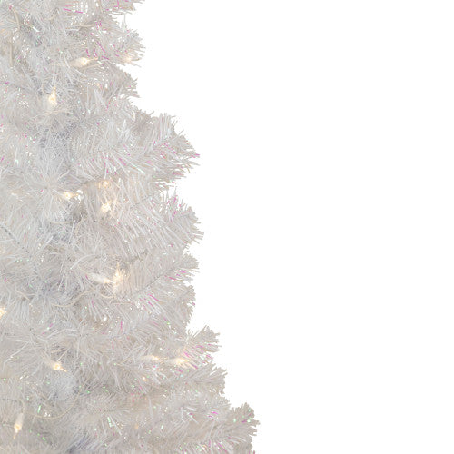 4' Pre-lit Rockport White Pine Artificial Christmas Tree, Clear Lights