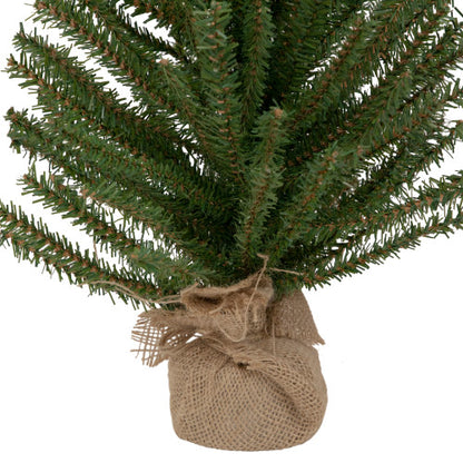 3' Medium Scottsdale Pine Artificial Christmas Tree in Burlap Base - Unlit
