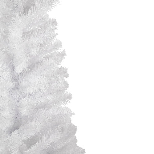 6.5' White Georgian Pine Slim Artificial Christmas Tree, Unlit