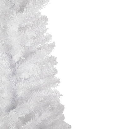 6.5' White Georgian Pine Slim Artificial Christmas Tree, Unlit
