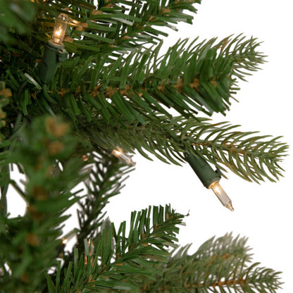 7.5' Pre-Lit Wicklow Noble Fir Artificial Christmas Tree, Clear Lights