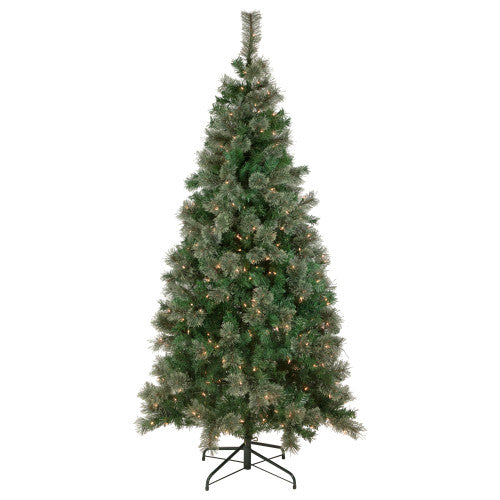 6.5' Pre-Lit Oregon Cashmere Pine Artificial Christmas Tree, Clear Lights