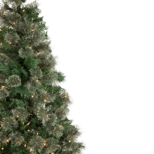 6.5' Pre-Lit Oregon Cashmere Pine Artificial Christmas Tree, Clear Lights
