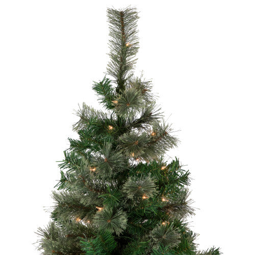 6.5' Pre-Lit Oregon Cashmere Pine Artificial Christmas Tree, Clear Lights