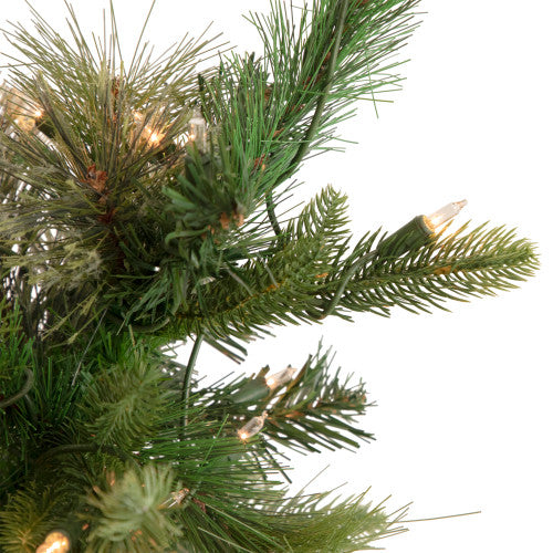 3' Pre-Lit Kingston Cashmere Pine Full Artificial Christmas Tree, Clear Lights