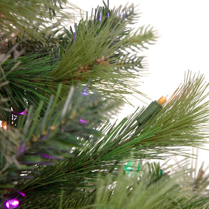 3' Pre-Lit Kingston Cashmere Pine Full Artificial Christmas Tree, Multi LED Lights