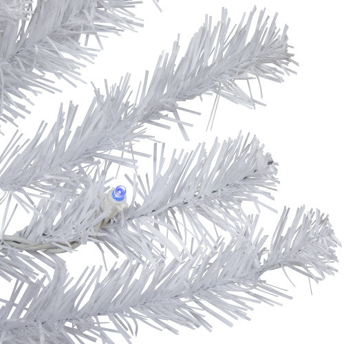 3' Pre-Lit LED Snow White Artificial Christmas Tree, Multi Lights