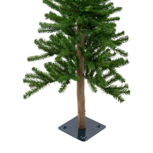3' Pre-Lit Alpine Artificial Christmas Tree - Clear Lights