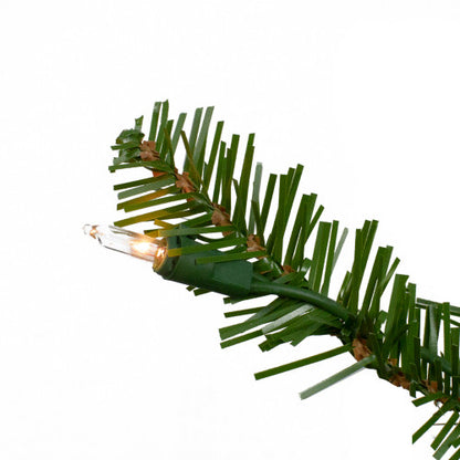 7' Pre-Lit Medium Alpine Artificial Christmas Tree, Clear Lights