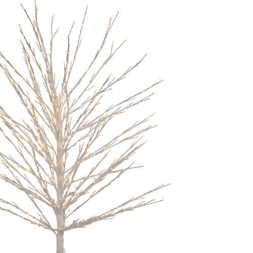 5' White LED Lighted Christmas Twig Tree - Warm White Lights